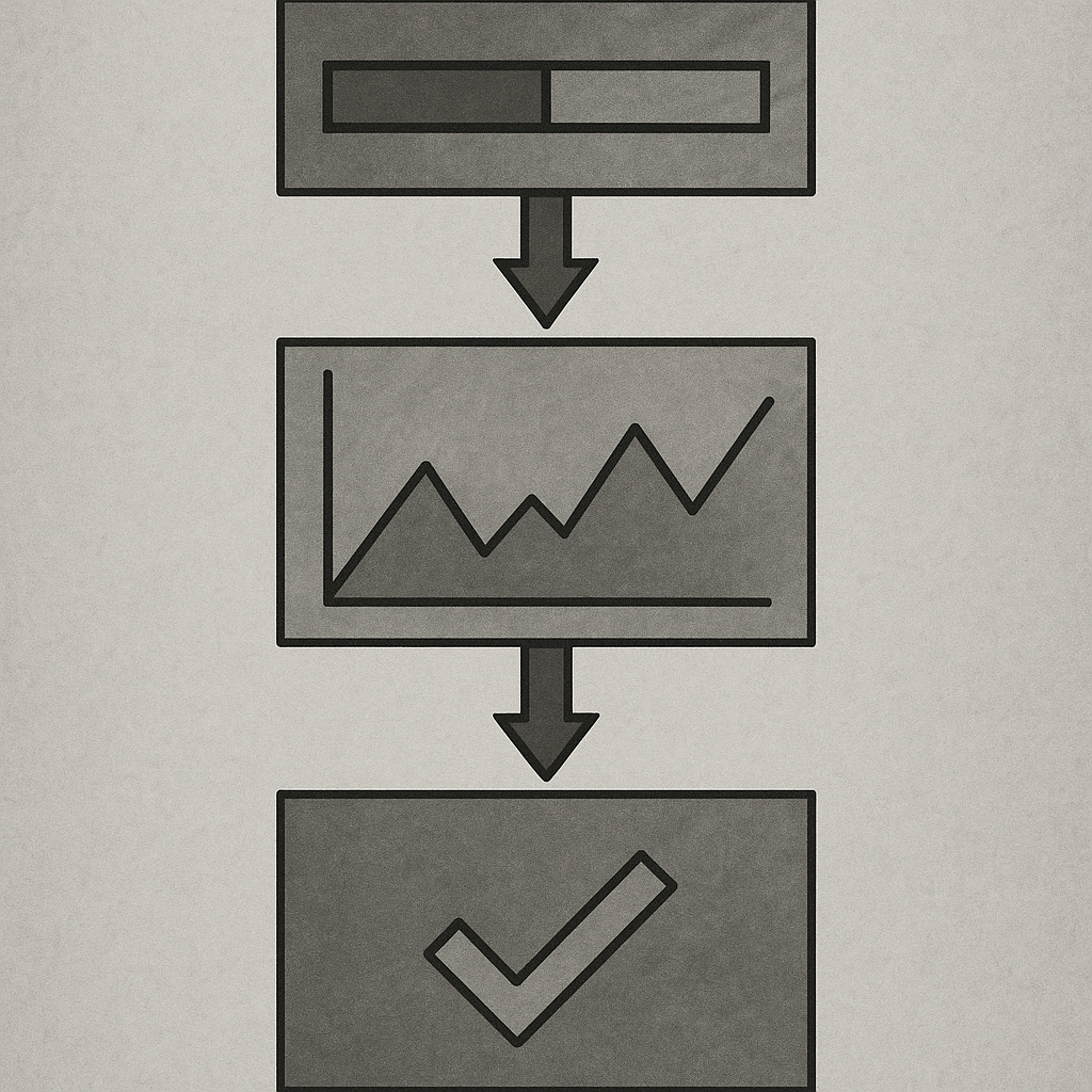 Flowchart showing the three-step backtesting process with data splitting and validation phases