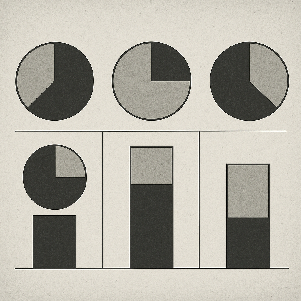 Comparison chart showing revenue models of different prop firm types with percentages